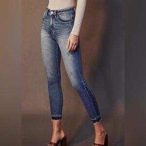 KanCan Jeans Womens Size 25 High Rise Ankle Skinny Denim - Boho Blue